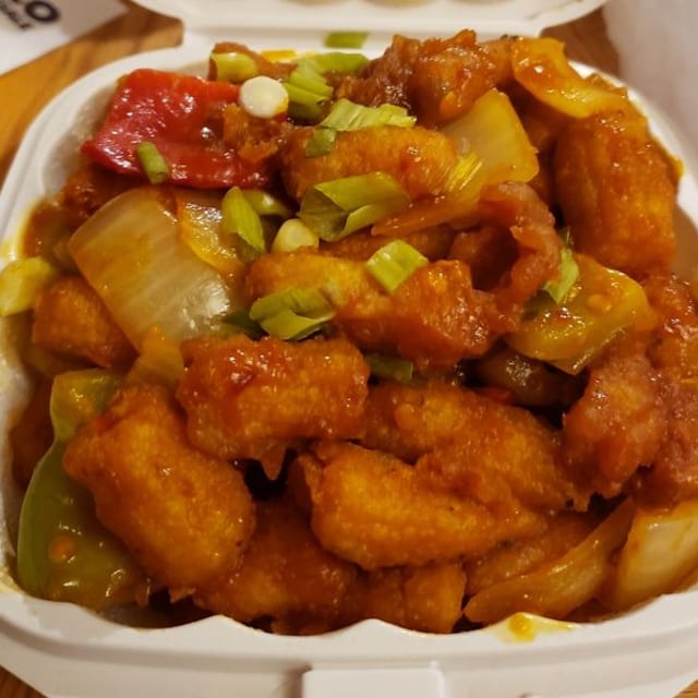 Baby Corn Manchurian.